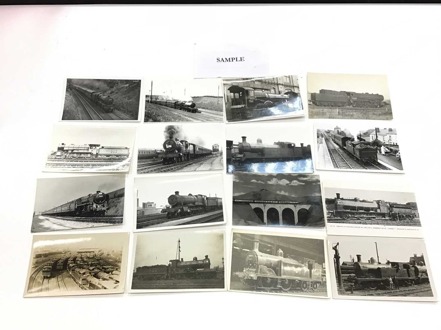 Lot 1278 - Group of postcards of Trains to include some of Colchester interest