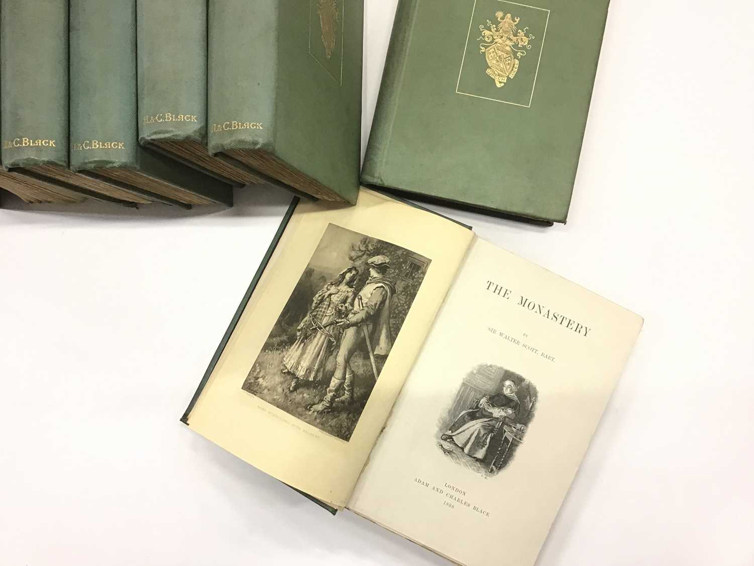 Lot 1267 - Sir Walter Scott novels and other books and road maps