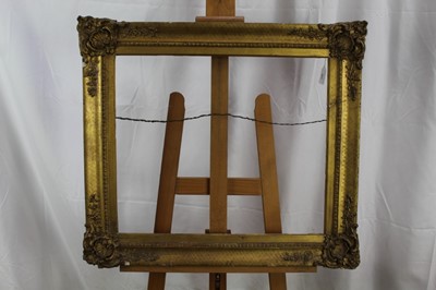 Lot 585 - Early 19th century gilt and gesso frame