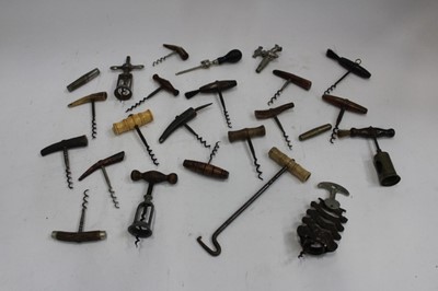 Lot 2018 - Collection of old corkscrews