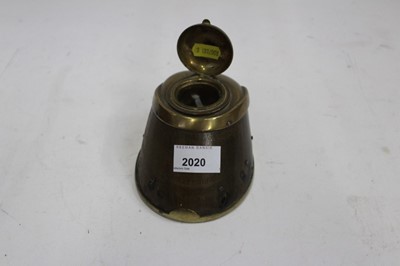 Lot 2020 - Victorian horse hoof inkwell