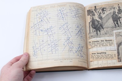 Lot 259 - Second World War  Royal Canadian Air Force (R.C.A.F.) Pilot's Log Book named to L.A. Gooding, the entries begin on January 21st 1943 and run through into 1944 and 1945
