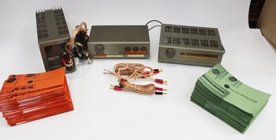 Lot 979 - Quad 303 hi-fi comprising FM tuner, Quad 303 amplifier, and Quad control and instruction booklets