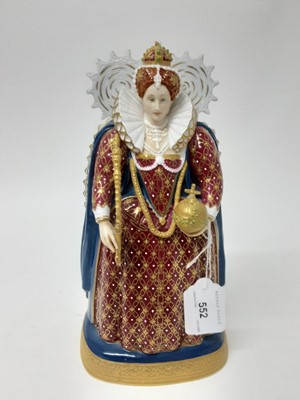 Lot 552 - Royal Worcester figure - Queen Elizabeth