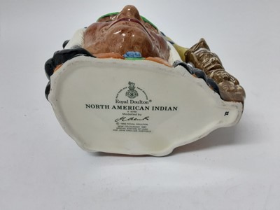 Lot 559 - Four Royal Doulton character jugs - North American Indian D6786
