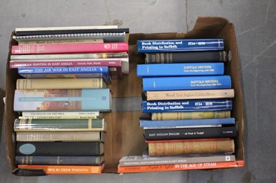 Lot 1039 - Books - Suffolk bibliography and reference, Copsey, Blatchley, etc. 2 boxes