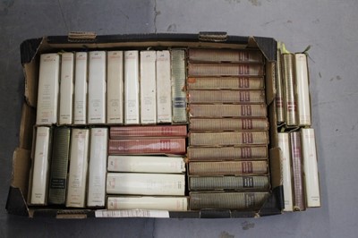 Lot 1036 - Books - 35 vols of Biblioteque de la Pleiade: Balzac, 11 vols complete, Saint-Simon 8 Vols complete, Stendhal 4 vol set and other authors, 1 box