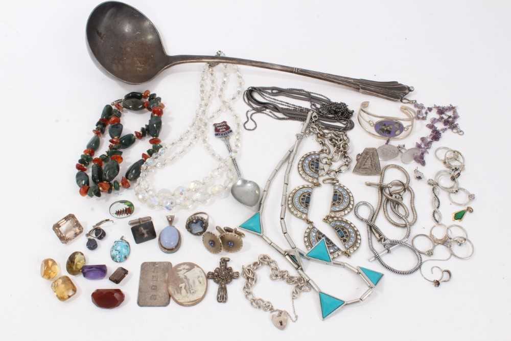Lot 171 - Costume jewellery, silver and bijouterie