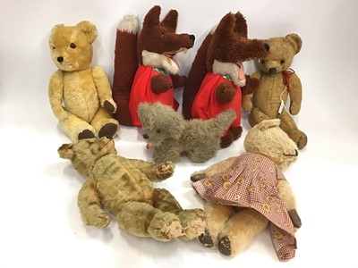 Lot 1535 - Teddy Bear selection including Two basil brush, early Pedigree, Deans and others.