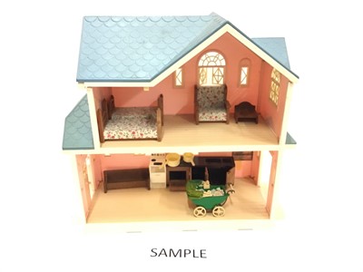 Lot 1539 - Sylvianian Family House, Shop and a quantity of figures, also Action Man with clothes and accessories.