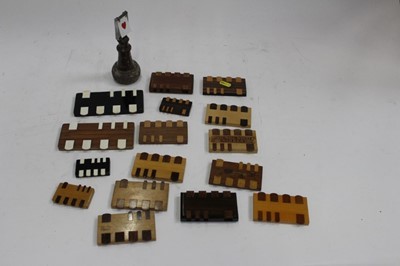 Lot 180 - Cornish Serpentine Trump marker, together with a collection of Whist and Bezique markers (approximately 16)