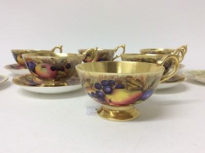 Lot 626 - Aynsley Orchard Gold tea wares, including six cups, five saucers and two side plates