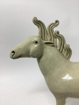 Lot 638 - Marie Prett - pottery sculpture of a horse, 35.5cm high