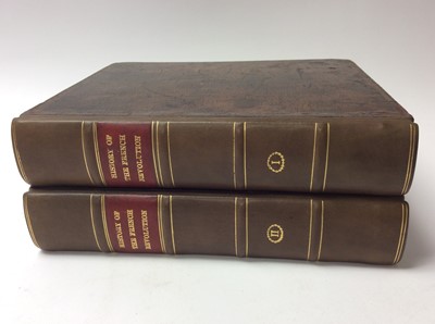 Lot 1032 - Christopher Kelly, History of the French Revolution and Wars, London 1822, 2/ Vols, 4to, with a good number of engravings and hand coloured maps, professionally re-backed