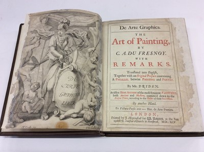 Lot 1024 - C. A. du Fresney, De Arte Graphica - The Art of Painting, 1695 first English edition, rebound in full calf