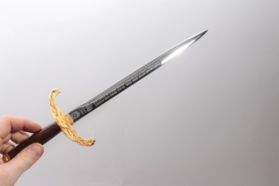 Lot 365 - Wilkinson Sword 50th anniversary of VJ Day commemorative dagger in fitted case