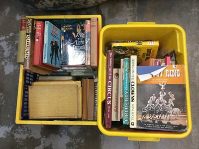 Lot 1205 - Quantity of Circus and Fairground related books (3 boxes)