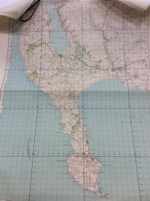 Lot 247 - Group of Second World War period maps of Great Britain to include Chichester & Worthing, Barmouth & Aberystwyth, Stranraer, Brighton & Eastbourne, Orkney Islands (South), The Cheviot Hills, Llandud...