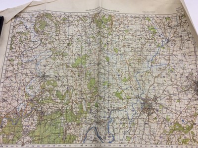 Lot 249 - Group of Second World War period maps of Great Britain to include Arbroath & Montrose, Bedford & Luton, Loch Arkaig, Isle of Man, Wimborne & Ringwood, Burton & Walsall, Winchester, Gloucester & For...