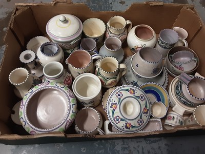 Lot 665 - Two boxes of mixed Poole pottery