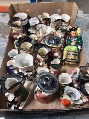 Lot 668 - Three boxes of mixed Toby jugs and character jugs