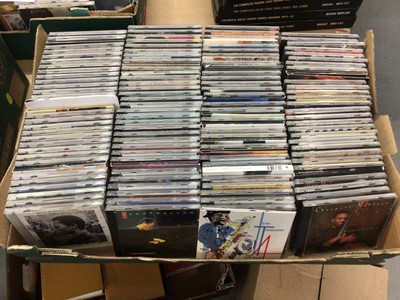 Lot 724 - Box of signed Jazz CDs including Scott Hamilton, Chico Freeman, Benny Green, Mose Allison, Ray Alexander, Nat Adderley and Benny Golson