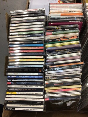 Lot 724 - Box of signed Jazz CDs including Scott Hamilton, Chico Freeman, Benny Green, Mose Allison, Ray Alexander, Nat Adderley and Benny Golson