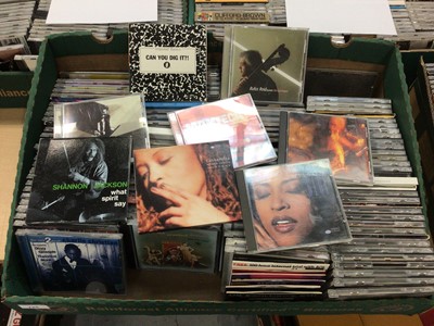 Lot 725 - Box of mainly Jazz CDs including Rufus Reid, Horace Silver, John Coltrane, Ben Sidran and Dave McMurray (approd 120)