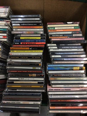 Lot 725 - Box of mainly Jazz CDs including Rufus Reid, Horace Silver, John Coltrane, Ben Sidran and Dave McMurray (approd 120)