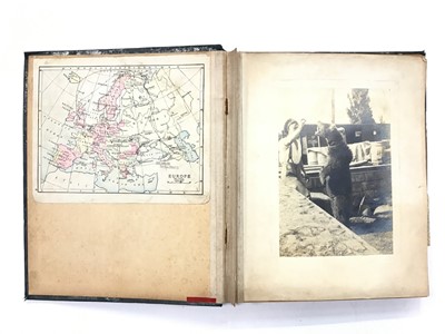 Lot 1298 - Photograph album Russia 1916 pages annotated with places and dates