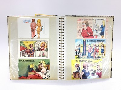 Lot 1281 - Five albums of saucy postcards