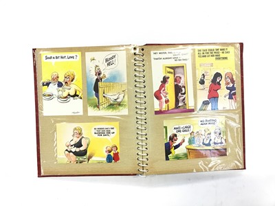 Lot 1281 - Five albums of saucy postcards