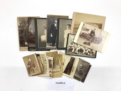 Lot 1292 - One tray of Cabinet Cards and Carte De Visites