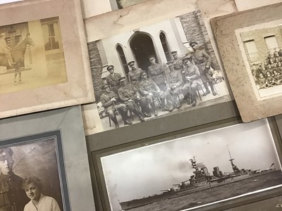 Lot 1293 - Group of loose large mounted photographs of military and police interest