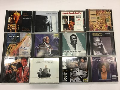 Lot 733 - Box of CDs including Keith Jarrett, Chico Hamilton, Maynard Ferguson, Arnett Cobb, Woody Herman and Ray Brown (approx 110)