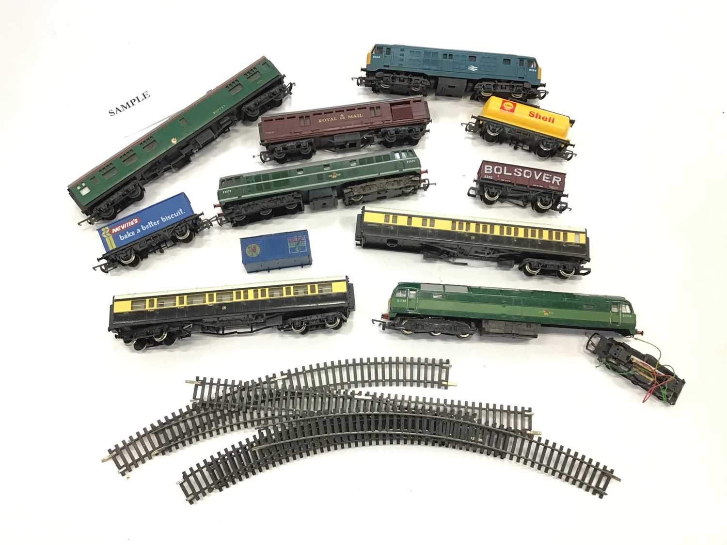 Lot 1586 - Two boxes of Trains, Rolling Stock and