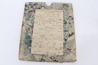 Lot 178 - 18th century folding map of Colchester and environs