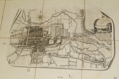 Lot 178 - 18th century folding map of Colchester and environs