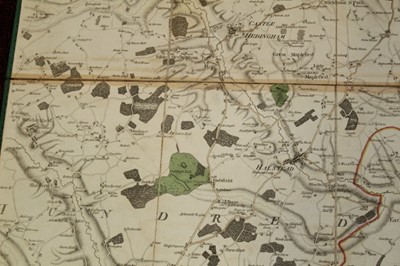 Lot 178 - 18th century folding map of Colchester and environs