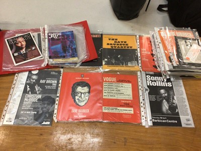 Lot 748 - Box of Jazz programmes including Dave Brubeck, Sonny Rollins and Don Rendell