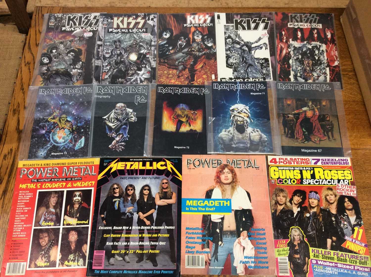 Lot 990 - Quantity rock and heavy metal magazines, tour programmes etc