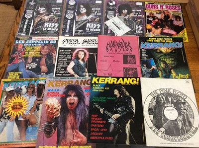 Lot 990 - Quantity rock and heavy metal magazines, tour programmes etc