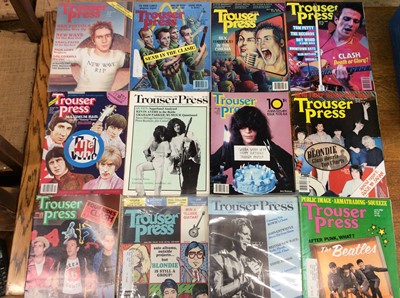 Lot 992 - Collection 1970s/1980s Trouser Press Magazine, 66 issues