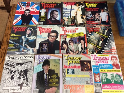 Lot 992 - Collection 1970s/1980s Trouser Press Magazine, 66 issues
