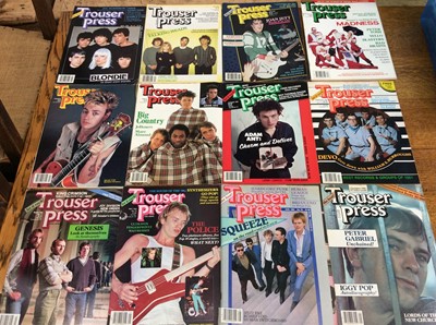 Lot 992 - Collection 1970s/1980s Trouser Press Magazine, 66 issues