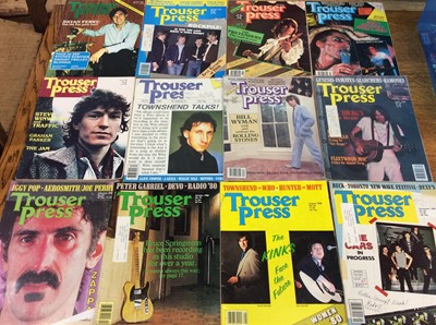 Lot 992 - Collection 1970s/1980s Trouser Press Magazine, 66 issues
