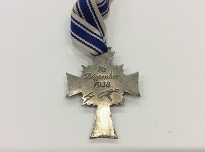 Lot 284 - Nazi German Mothers' Cross with ribbon, possibly a later copy
