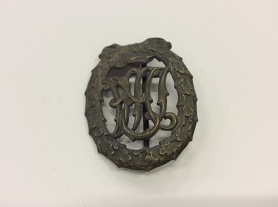 Lot 289 - Nazi German National Badge for Physical Training, possibly a later copy