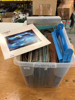 Lot 753 - Box of LP records including Stan Getz, The JATP All-Stars, Billie Holiday and Buck Clayton together with Europe Jazz Festival etc