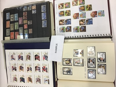 Lot 1251 - Stamps - GB and World selection in albums and loose including GB mint commemoratives and definitives, Commonwealth includes Queen Victoria to QEII issues including high values, Postal Stationery en...